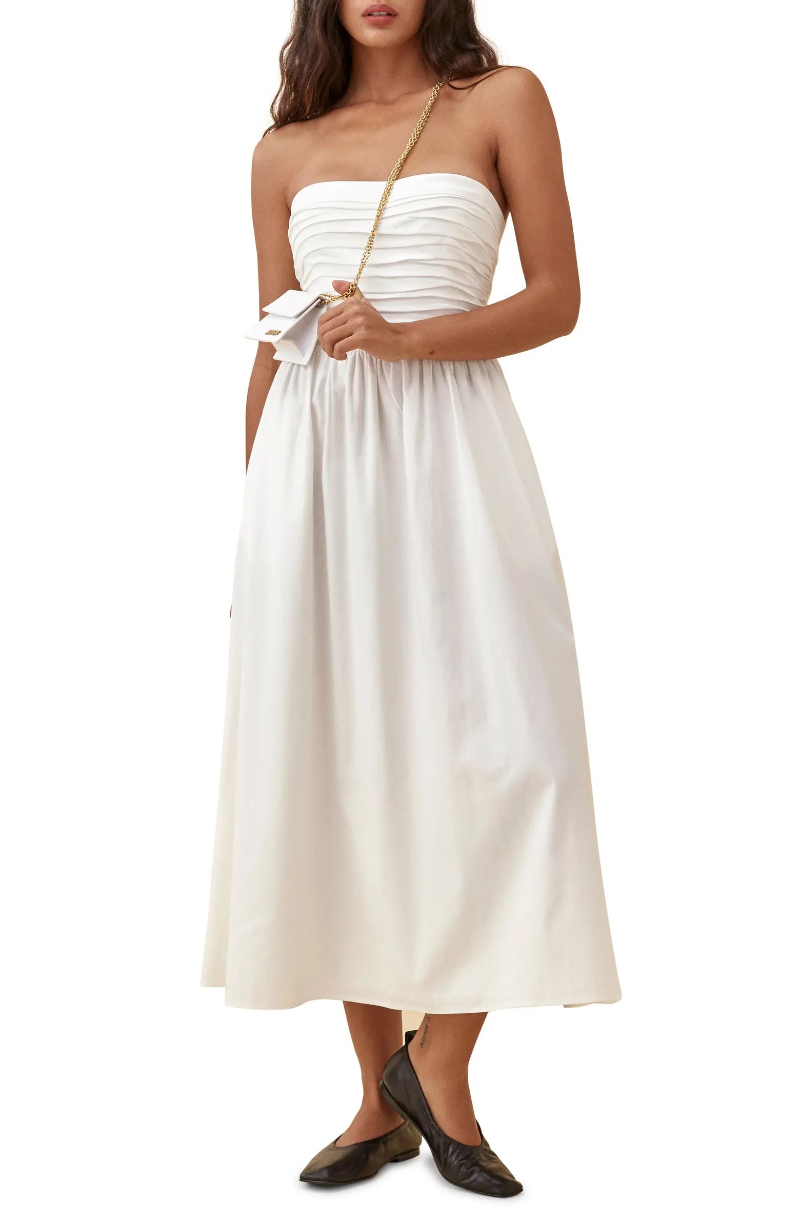 Lissa Convertible Organic Stretch Cotton Midi Dress | Nordstrom