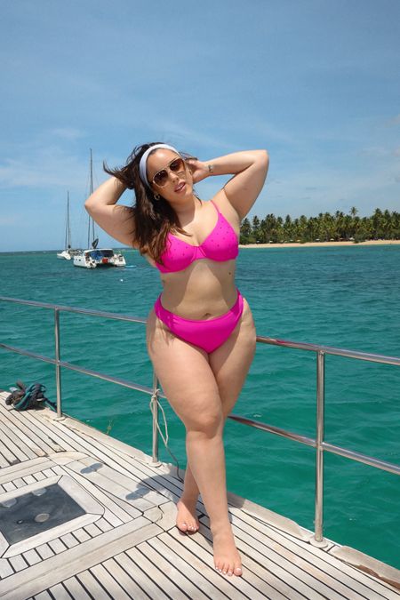 Boat day Barbie pink bikini swimsuit look from Walmart 🩷👙size XL bottoms and size large top

#LTKSwim #LTKMidsize #LTKxWalmart