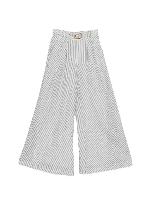 belted striped palazzo pants | Farfetch Global
