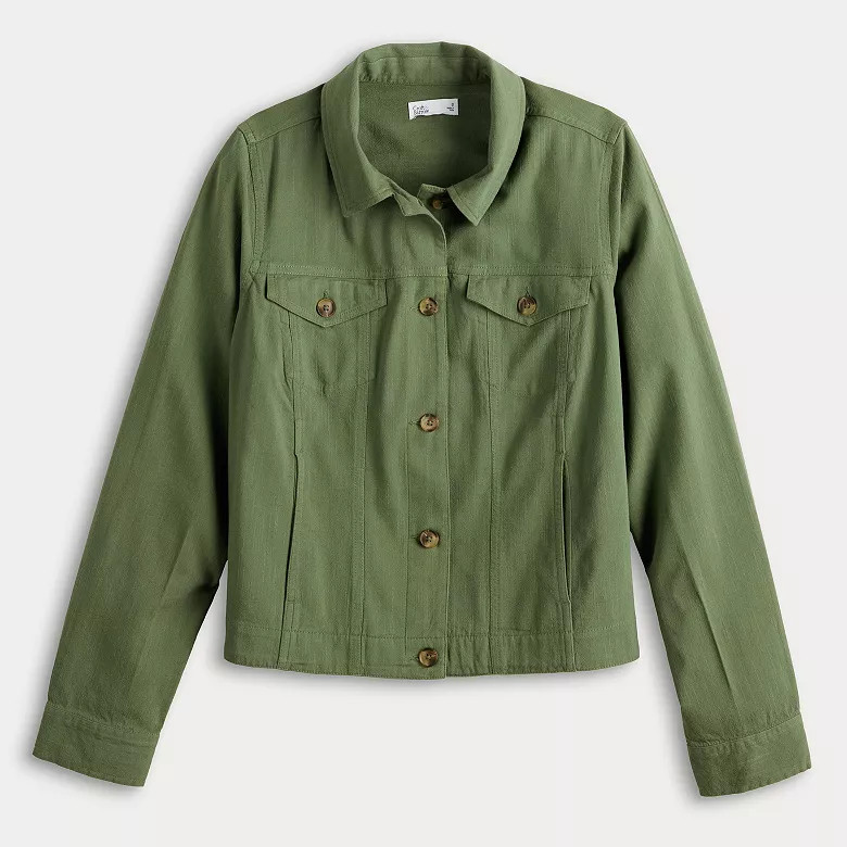 Women's Croft & Barrow® Linen-Like Jacket | Kohl's