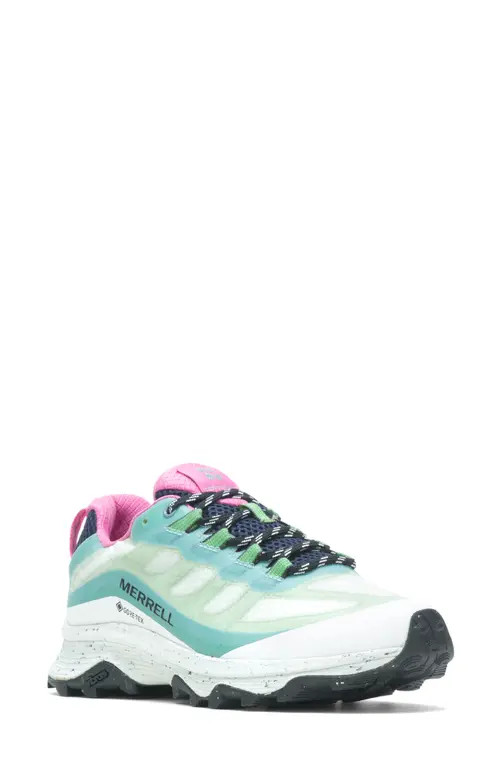 Merrell x Sweaty Betty Moab Speed Gore-Tex® Hiking Shoe in Blue Smoke at Nordstrom, Size 7 | Nordstrom