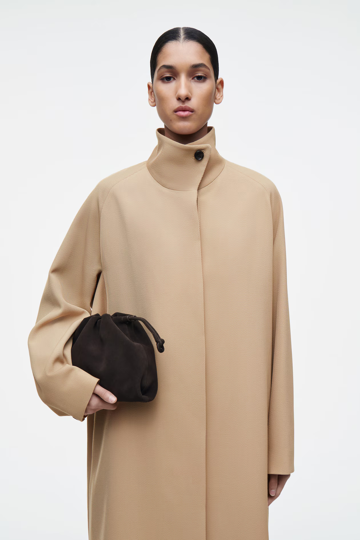 CAVATELLI MINI CLUTCH BAG - SUEDE - BROWN | COS UK