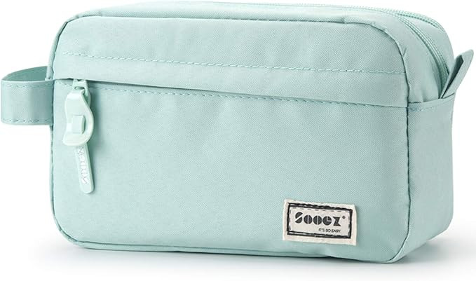 Sooez High Capacity Pencil Pen Case, Durable Pencil Bag Pouch Box Organizer Cases, Portable Journ... | Amazon (US)