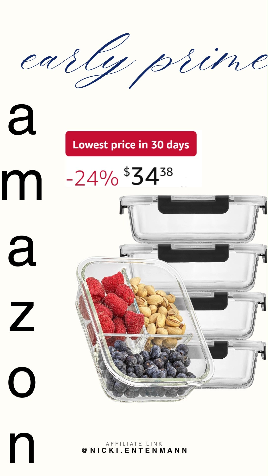 The 3 compartment glass meal prep bento box keeps food fresh, organized, and stylish. Perfect for healthy lunches, portion control, and on‑the‑go convenience every single day 🍱🥗✨  

#MealPrepBox #GlassBento #FoodStorage #HealthyLunch #PortionControl #KitchenEssentials #LunchBox #ReusableContainer #AmazonFinds #EcoFriendly 

 #LTKfoodie #LTKSaleAlert #LTKTravel