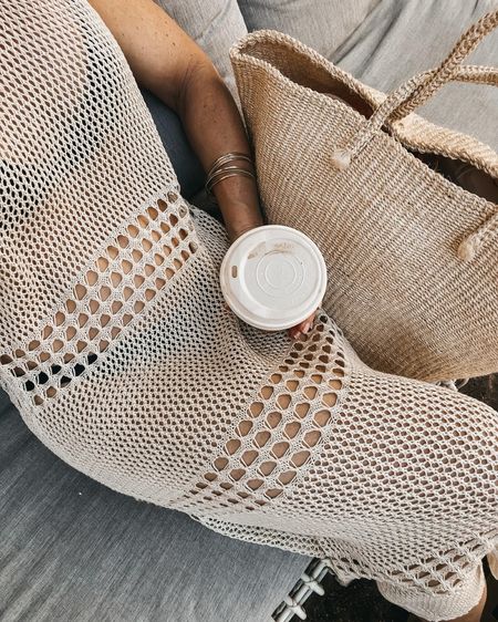 Vacation essentials: Crochet cover up and oversized basket tote 

#LTKtravel #LTKswim