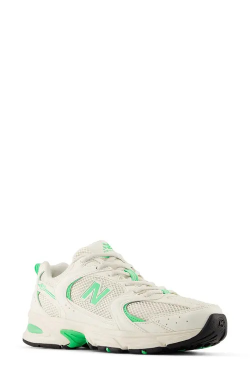 New Balance Gender Inclusive 530 Sneaker in Sea Salt/Lime Leaf at Nordstrom, Size 6 Women's | Nordstrom