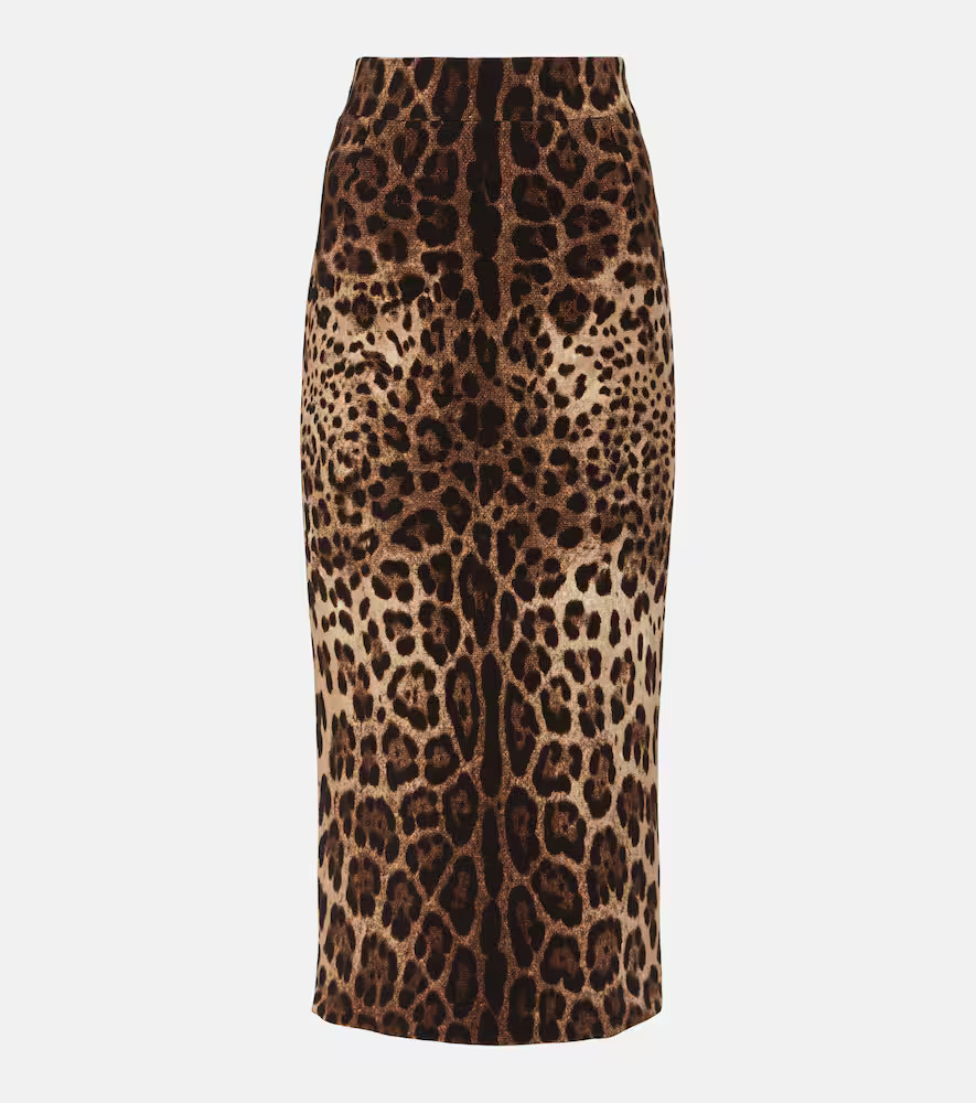 Dolce&Gabbana Leopard-print wool pencil skirt | Mytheresa (DACH)