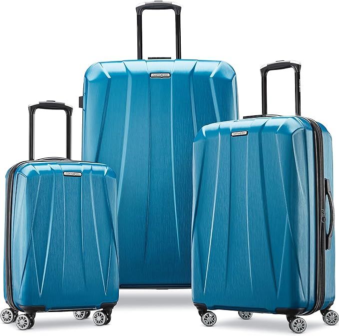 Samsonite Centric 2 Hardside Expandable Luggage with Spinners, Caribbean Blue, 3-Piece Set (20/24... | Amazon (US)