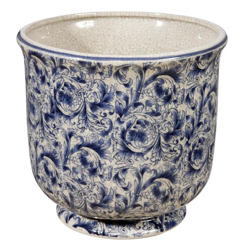 Winward Silks Cache Round Terracotta Pot Planter & Reviews | Wayfair | Wayfair North America