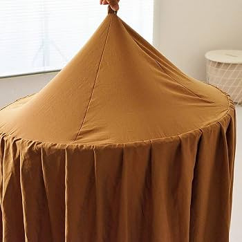 Crib Bed Canopy for Kids Girls, Round Dome Netting Mosquito Net Canopy Bed Curtain for Play Room ... | Amazon (US)