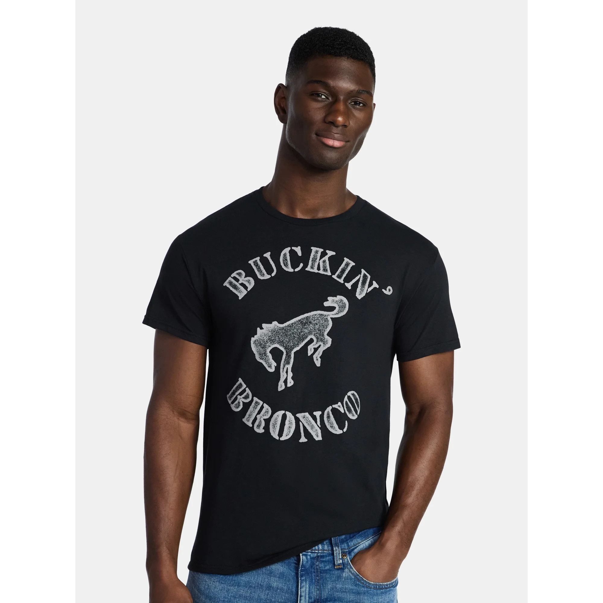 Ford Men's and Big Men's Buckin' Bronco Graphic Tee with Short Sleeves, Sizes S-3XL | Walmart (US)