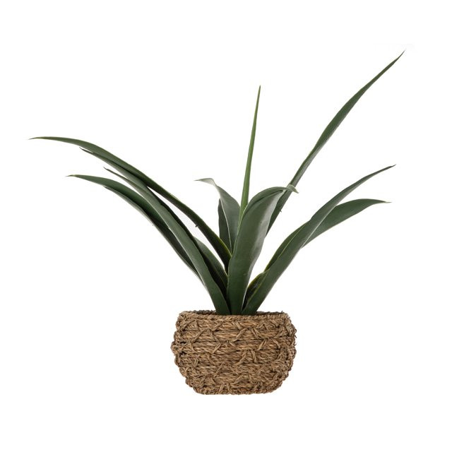 Mainstays 18" Artificial Pandanus Leaf Plant in Natural Seagrass Pot18" | Walmart (US)