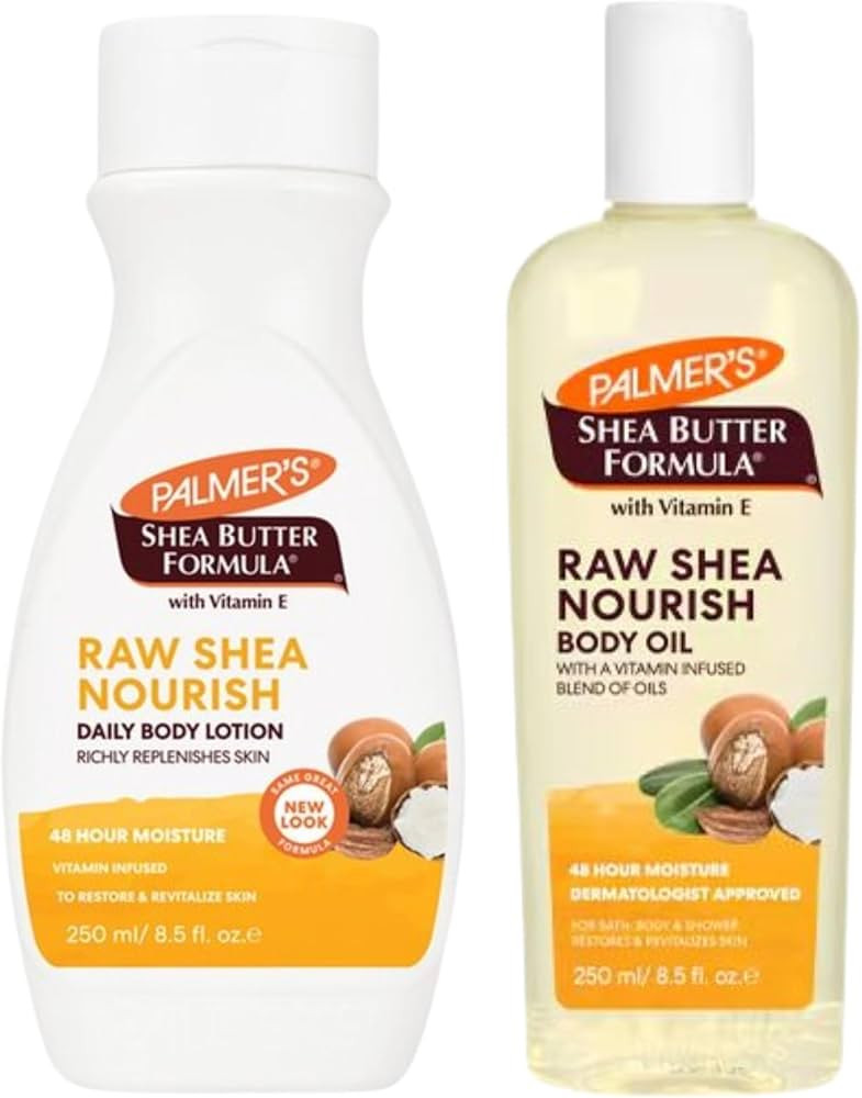 Palmer's Shea Butter Formula Bundle | Nourishing Body Lotion 250ml & Body Oil 250ml | Hydrating &... | Amazon (UK)