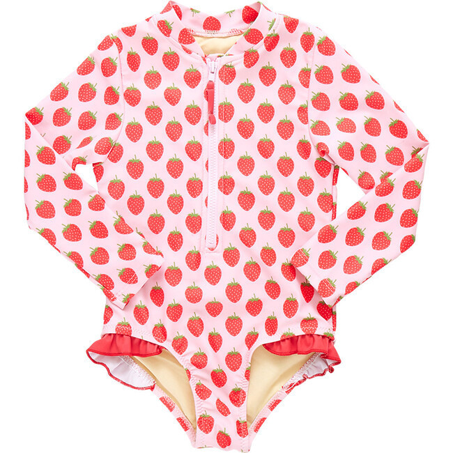 Girls Arden Suit, Strawberries | Maisonette