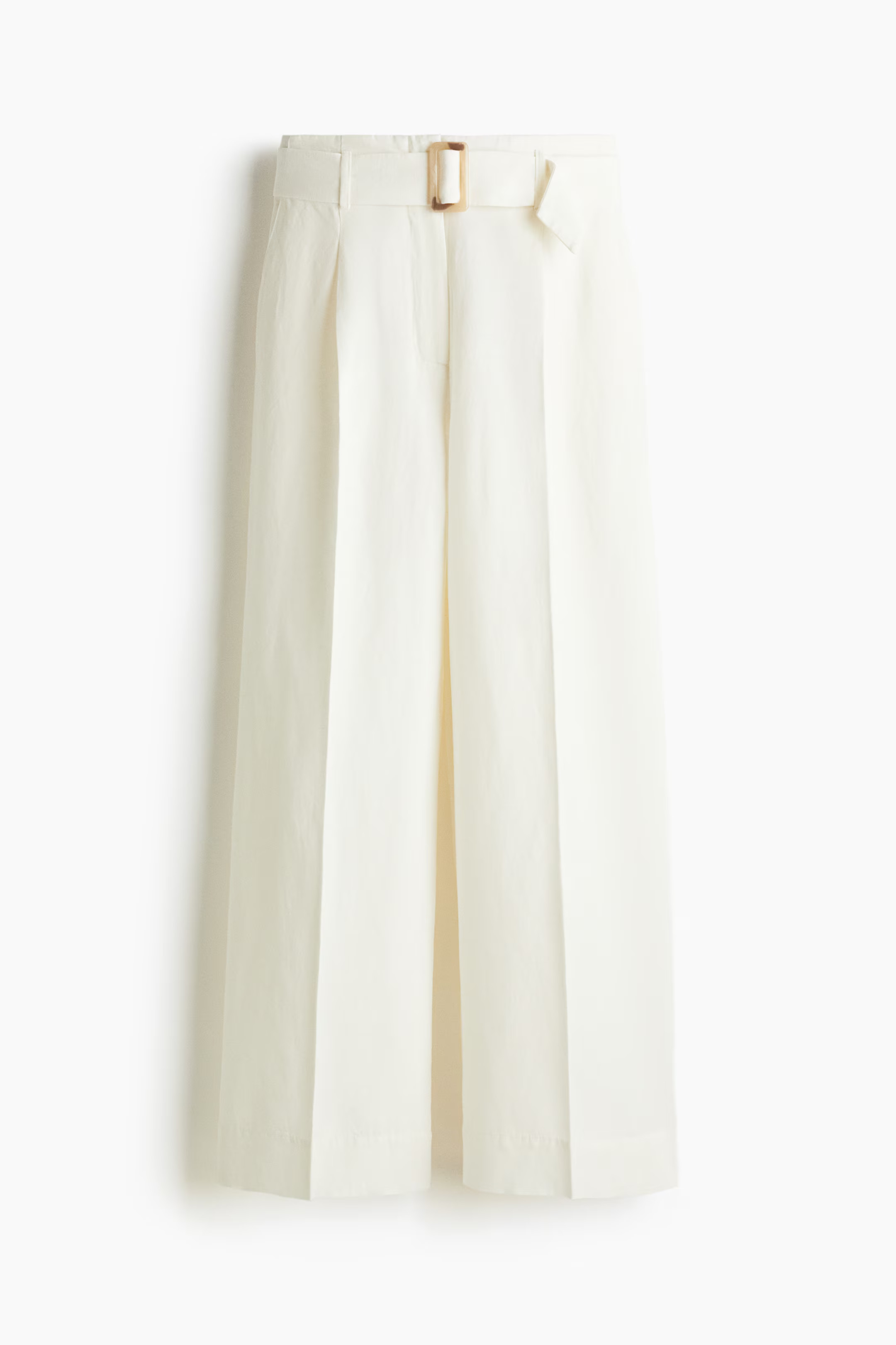 Belted linen-blend trousers | H&M (UK, MY, IN, SG, PH, TW, HK)