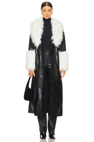 The Daisy Coat in Jet Black | Revolve Clothing (Global)