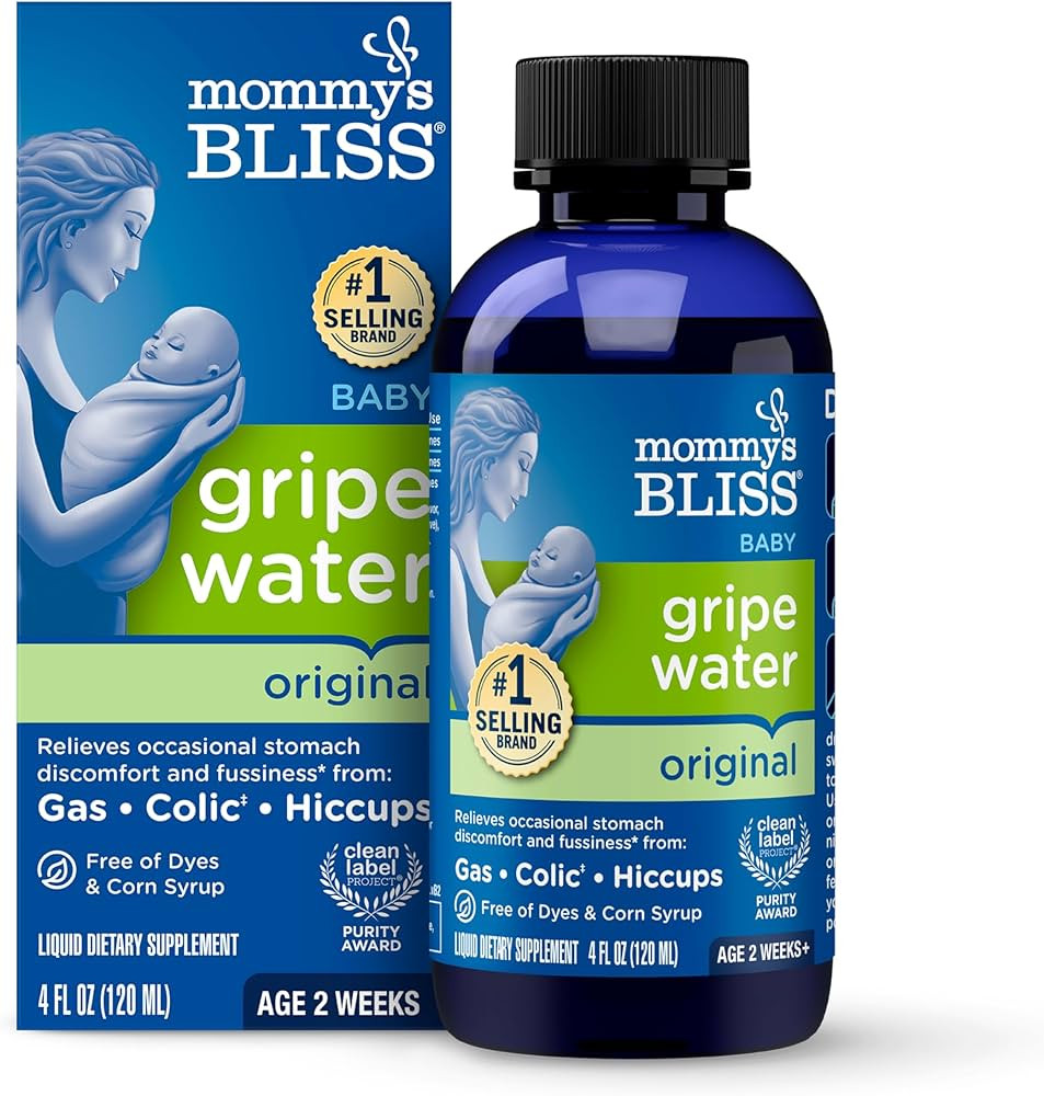 Mommy's Bliss Gripe Water Original, Infant Gas & Colic Relief, Gentle & Safe, 2 Weeks+, 4 Fl Oz (... | Amazon (US)