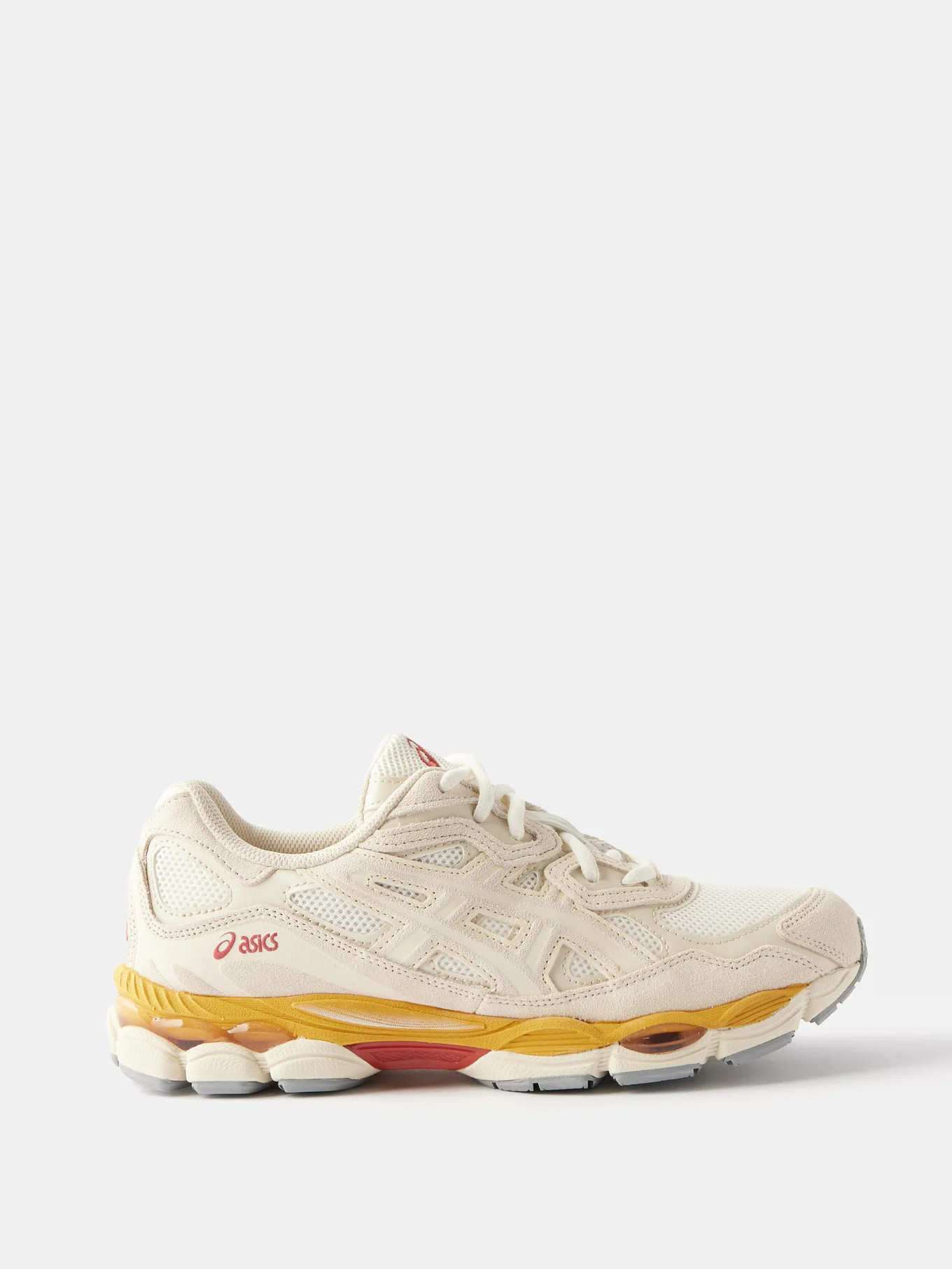 Gel-NYC mesh and faux suede trainers | Matches (US)