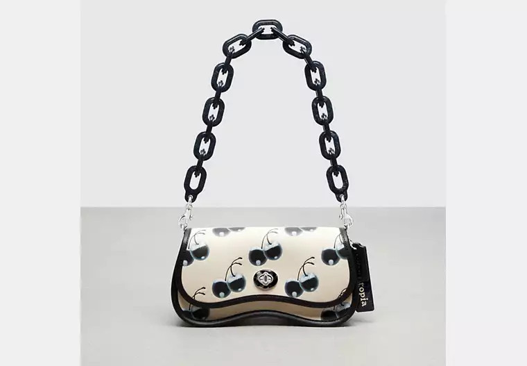 Wavy Dinky Bag In Coachtopia Leather With Cherry Print | Coach (US)