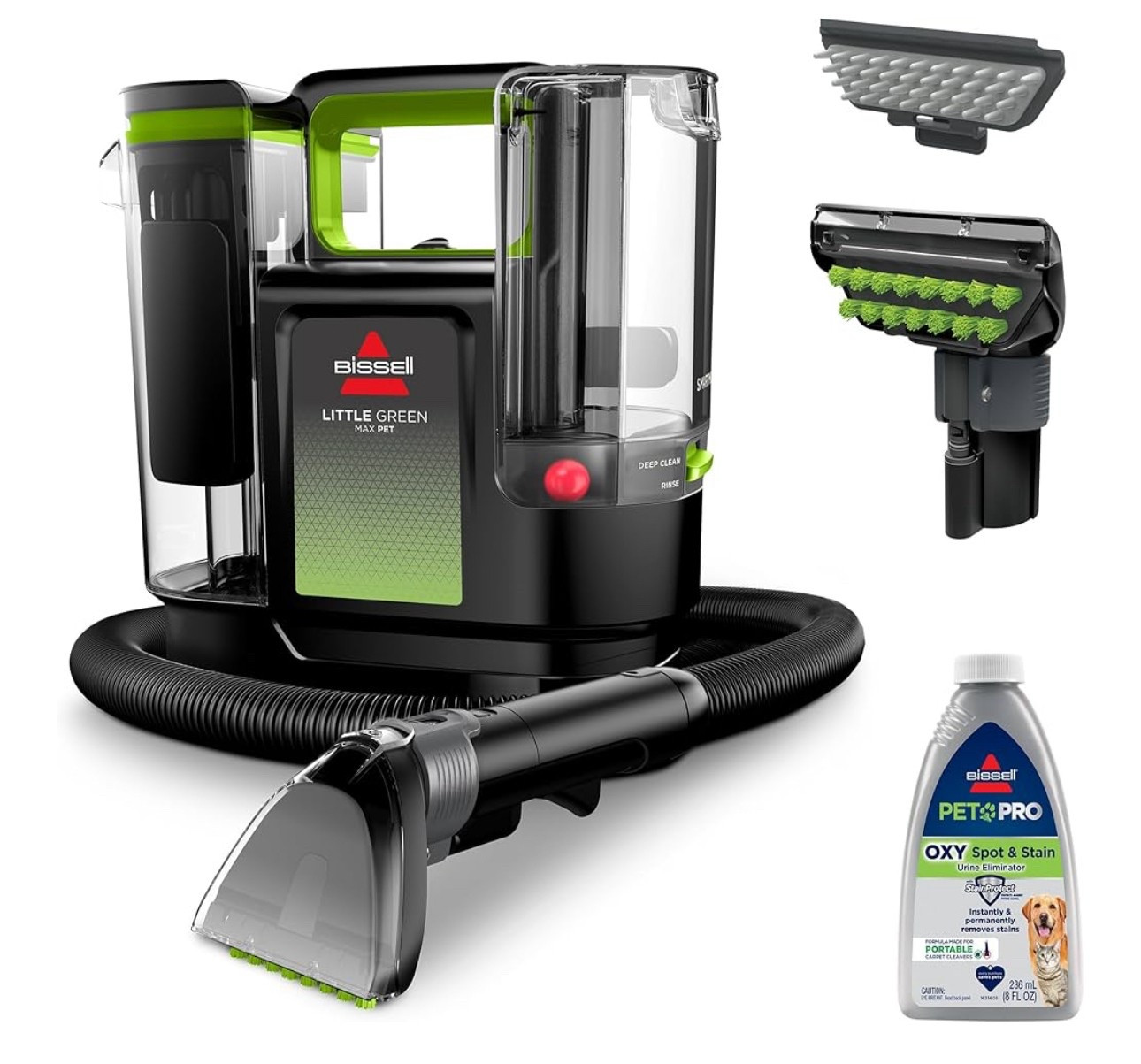 27% off 🎉

BISSELL® Little Green® Max Pet SmartMix Portable Carpet and Upholstery Deep Cleaner, Car/Auto Detailer, with SmartMix Technology, Self-Cleaning Tough Stain Tool and Pet Hair Removal Tool, 38572

#LTKHome #LTKSaleAlert