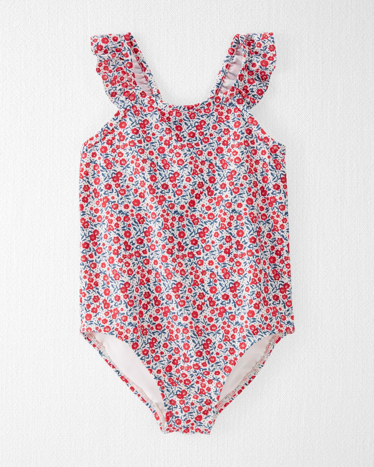 Patriotic Poppy Print Toddler Recycled Swimsuit | carters.com | Carter's