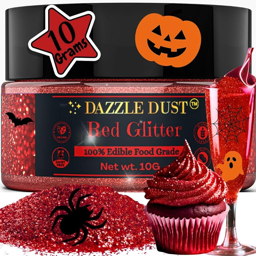 Edible Glitter Sprinkles for Cake Decorating, Drinks, Cookie, Icing, Dessert Decorations, Sparkly... | Amazon (US)