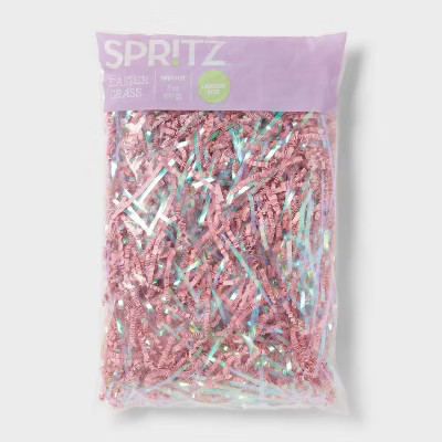 3oz Crinkle Easter Basket Grass Iridescent Pink - Spritz™ | Target