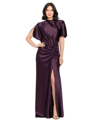 Women's Flutter-Sleeve Gown | Macy's