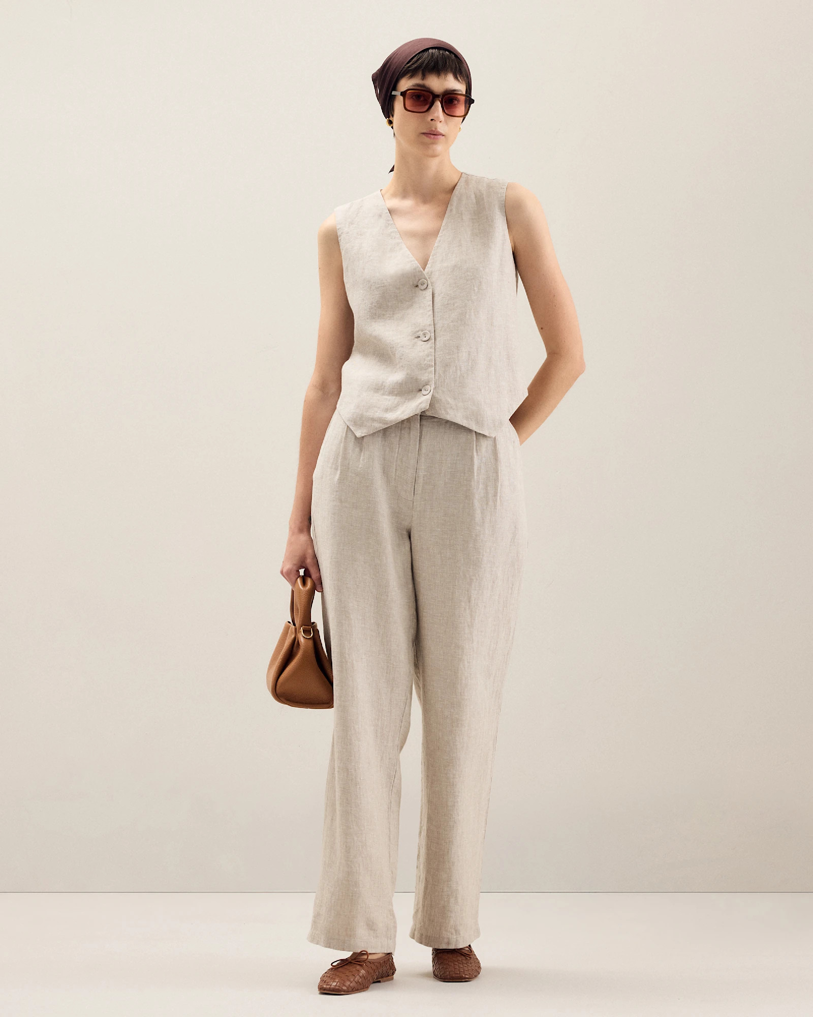 100% European Linen Vest | Quince