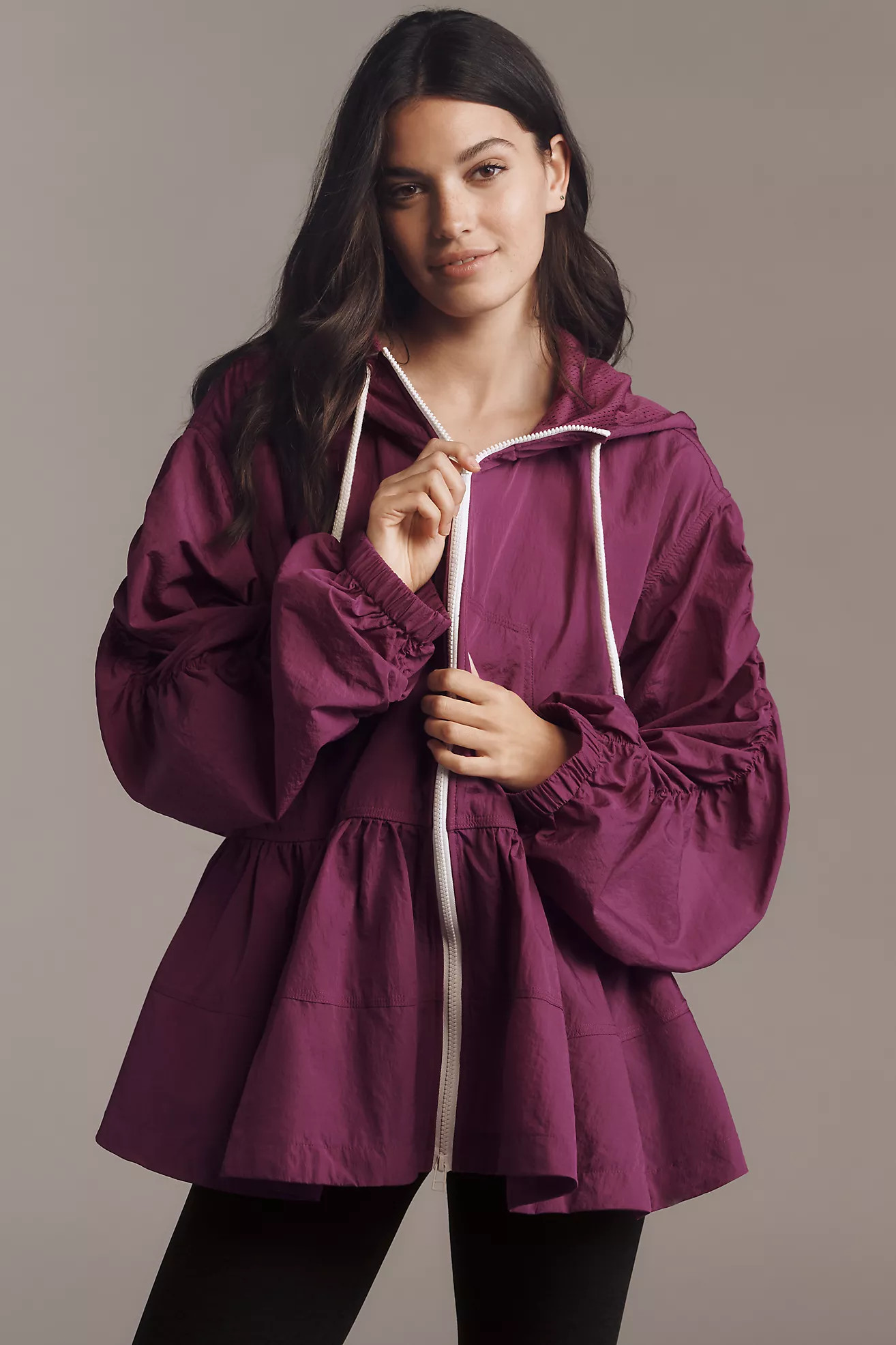 Daily Practice Freestyle Hooded Babydoll Windbreaker Jacket | Anthropologie (US)