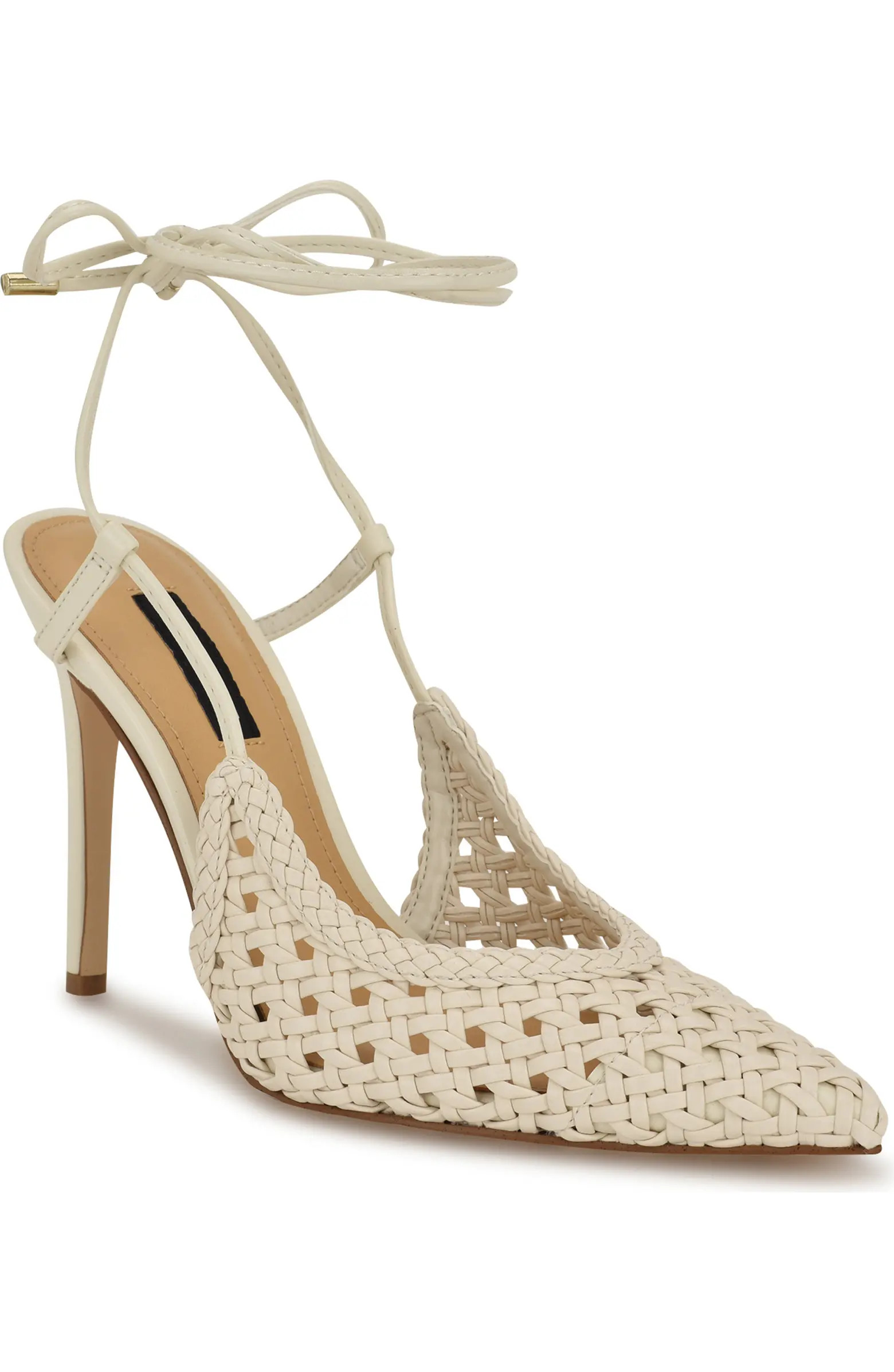 Nine West Fessla Ankle Wrap Pointed Toe Pump (Women) | Nordstrom | Nordstrom