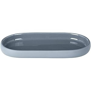 Blomus Oval Tray - SONO - Ashley Blue - Ceramic with Silky Silicone Coating | Amazon (US)