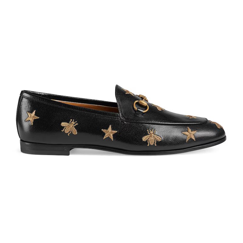 Gucci Jordaan embroidered leather loafer | Gucci (US)