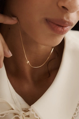 Barely There Bubble Monogram Necklace | Anthropologie (US)