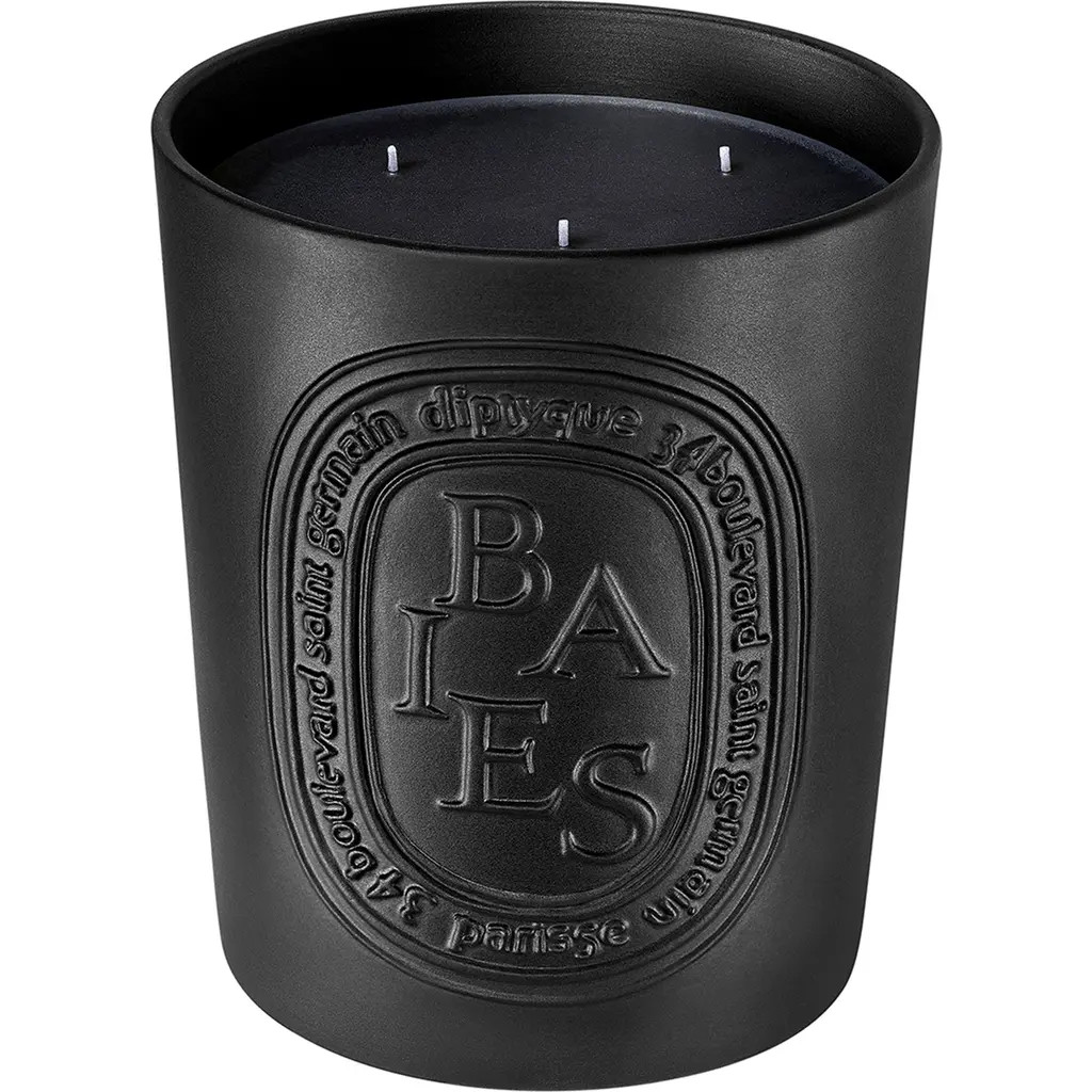 Diptyque GRAM BAIES CANDLE in Black Vessel at Nordstrom, Size 51.3 Oz | Nordstrom