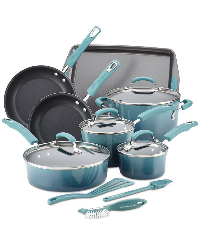 Rachael Ray 14-Pc. Nonstick Cookware Set, Created for Macy's & Reviews - Cookware Sets - Macy's | Macys (US)