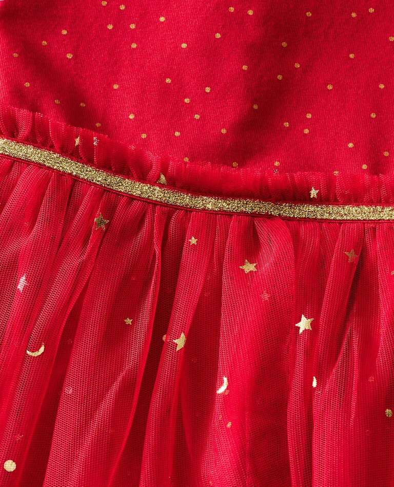 Super Soft Shimmer Tulle Skater Dress | Hanna Andersson