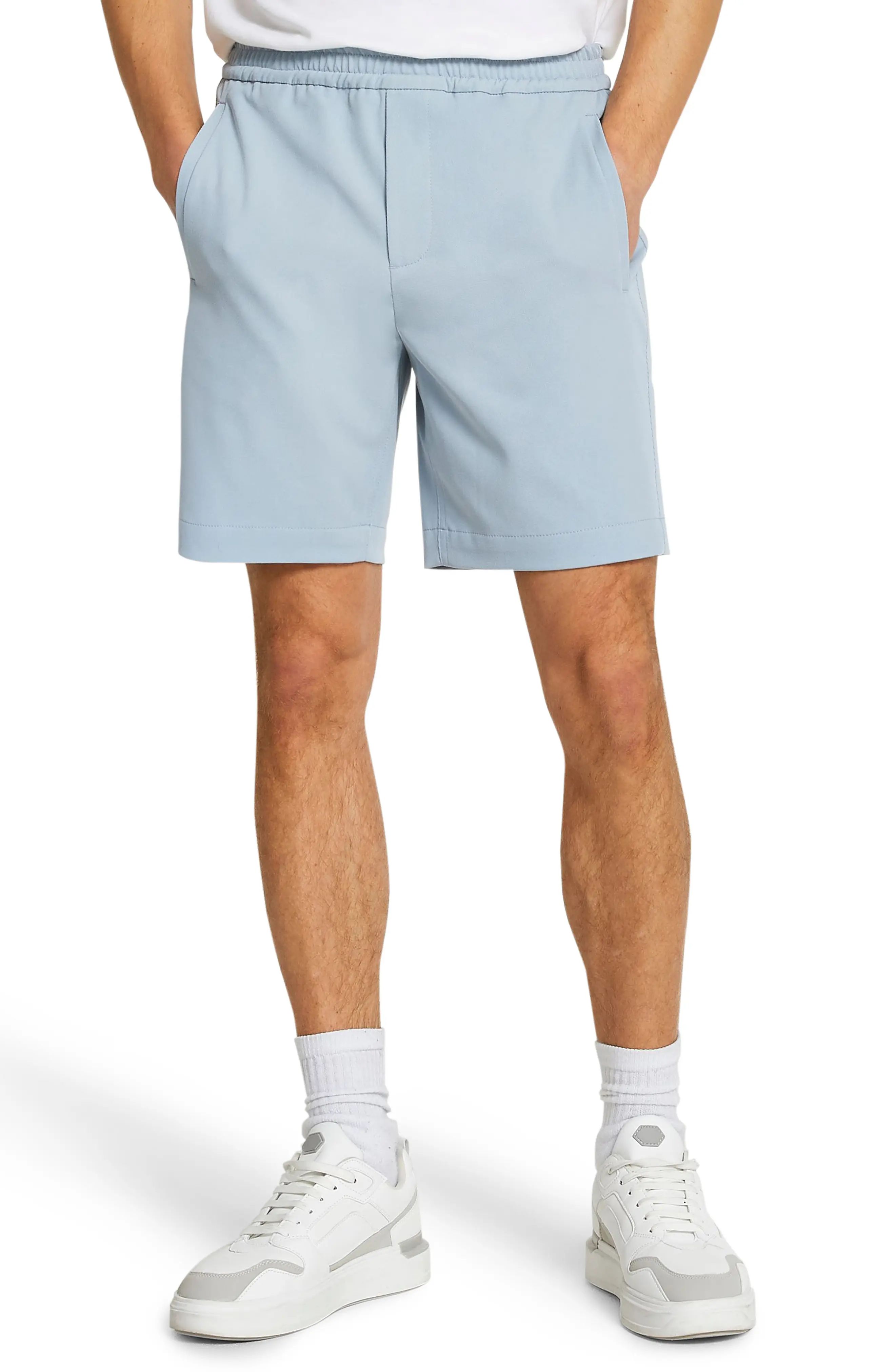 River Island Laundry Shorts, Size 36 in Light Blue at Nordstrom | Nordstrom