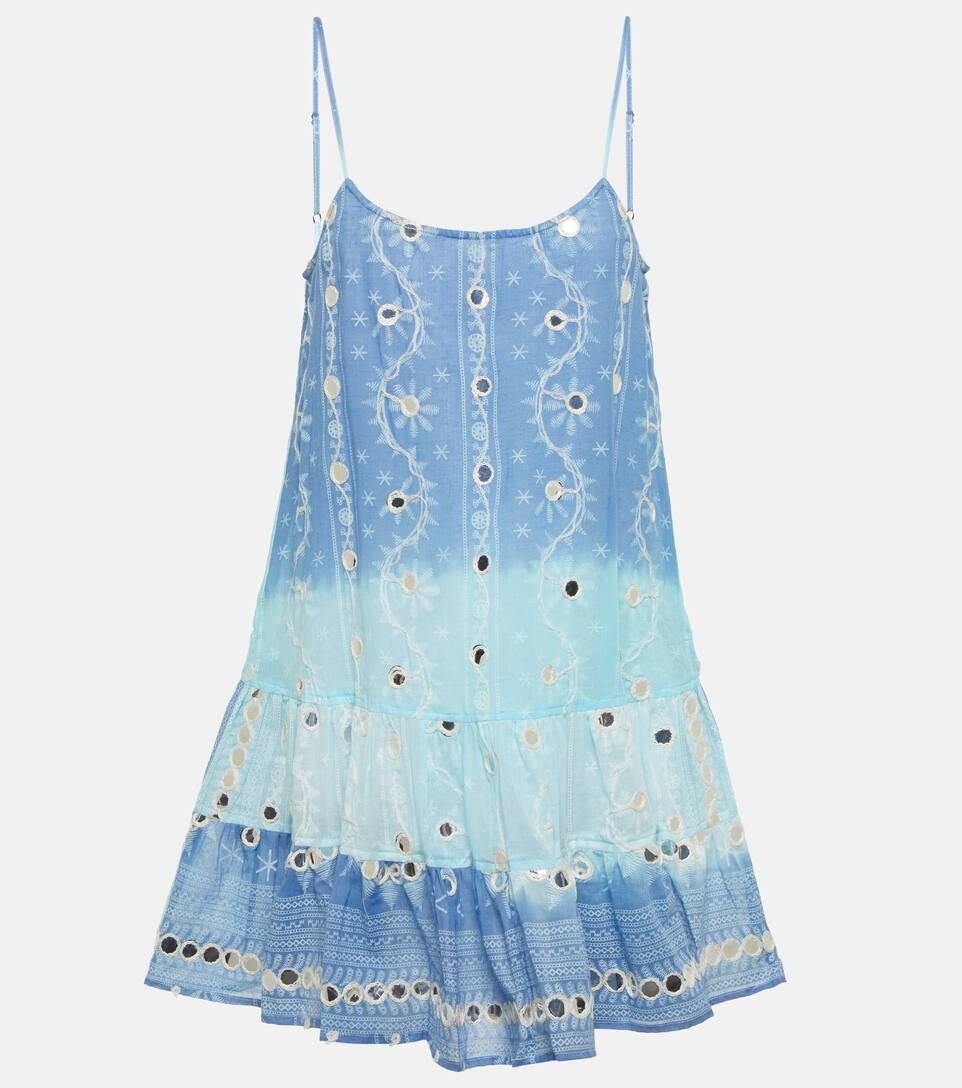 Cotton embroidered tie-dye minidress | Mytheresa (US/CA)