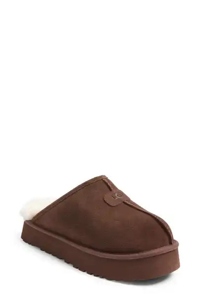 UGG® Discoquette Genuine Shearling Slide Slipper | Nordstrom