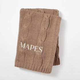 Cable Knit Throw | Mark and Graham