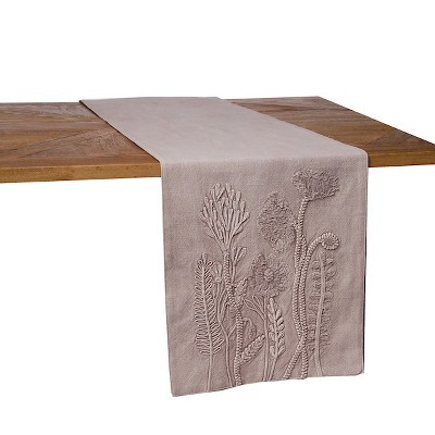 C&F Home Natural Blooms Vintage 100% Cotton Handwoven Table Runner 14" x 72" | Target