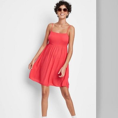 Women's Sleeveless Open Back Babydoll Dress - Wild Fable™ | Target