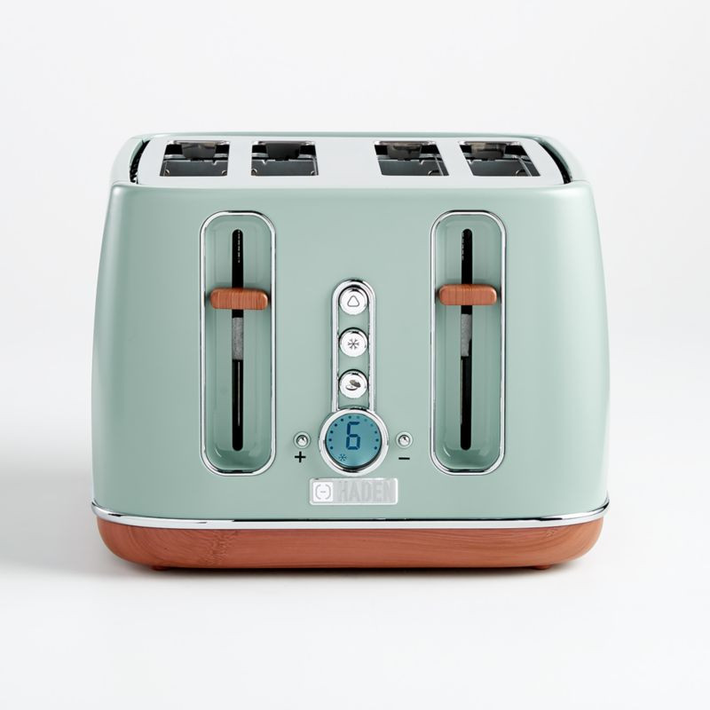 Haden Silt Green Dorchester Toaster + Reviews | Crate and Barrel | Crate & Barrel