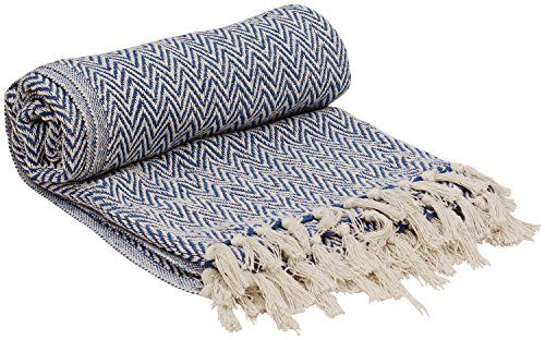 OFFER OF THE DAY - 100% Cotton Southwest Throws - SouvNear Chevron Herringbone Hand-Woven 65x52 Inch | Amazon (US)