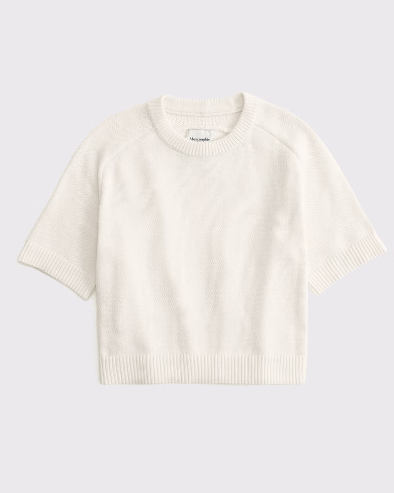 The A&F Madeline Crew Sweater Tee | Abercrombie & Fitch (US)