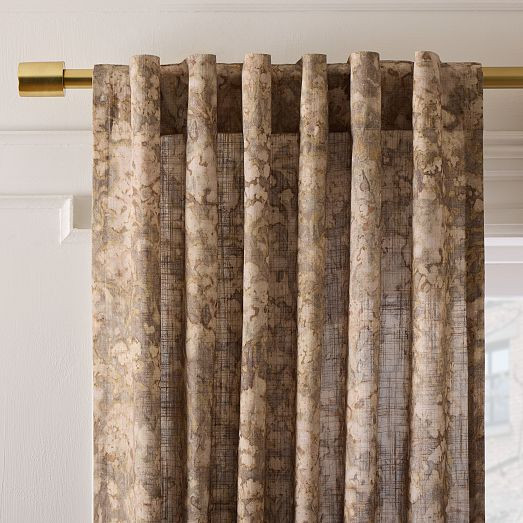 Abstract Hydrangea Curtain | West Elm (US)