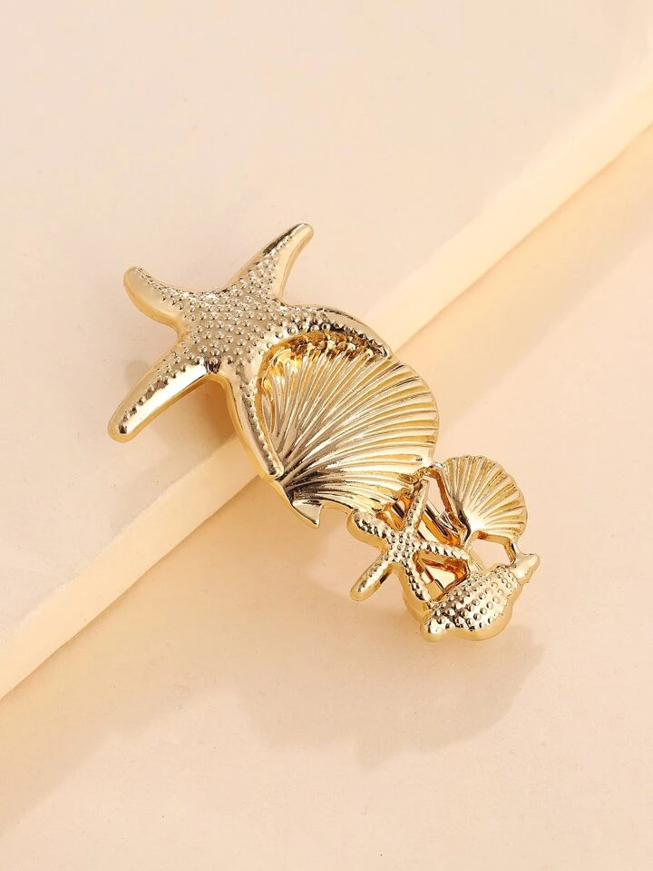 Starfish Shell Decor Hair Clip | SHEIN