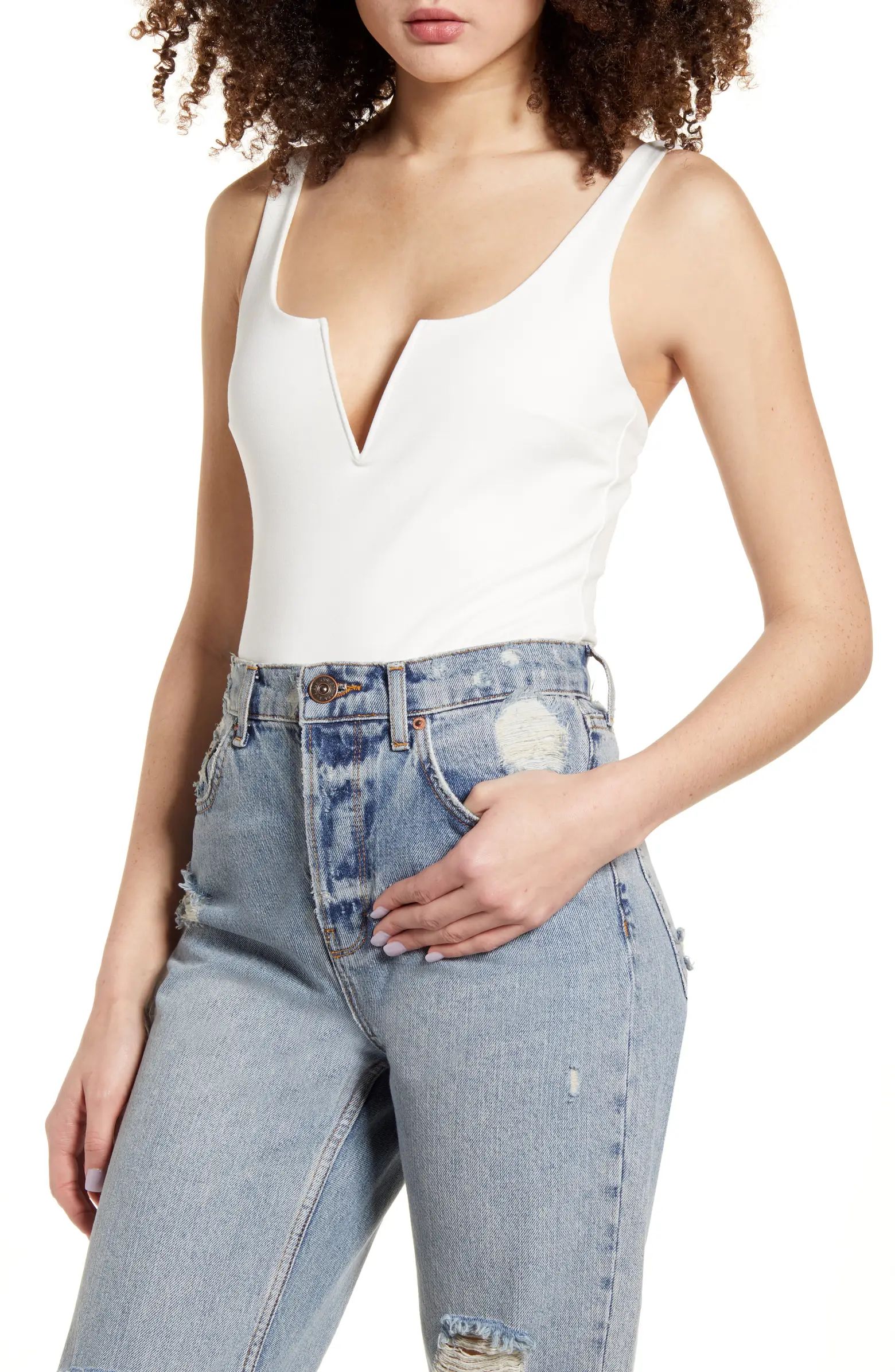 XOXO Sleeveless Bodysuit | Nordstrom