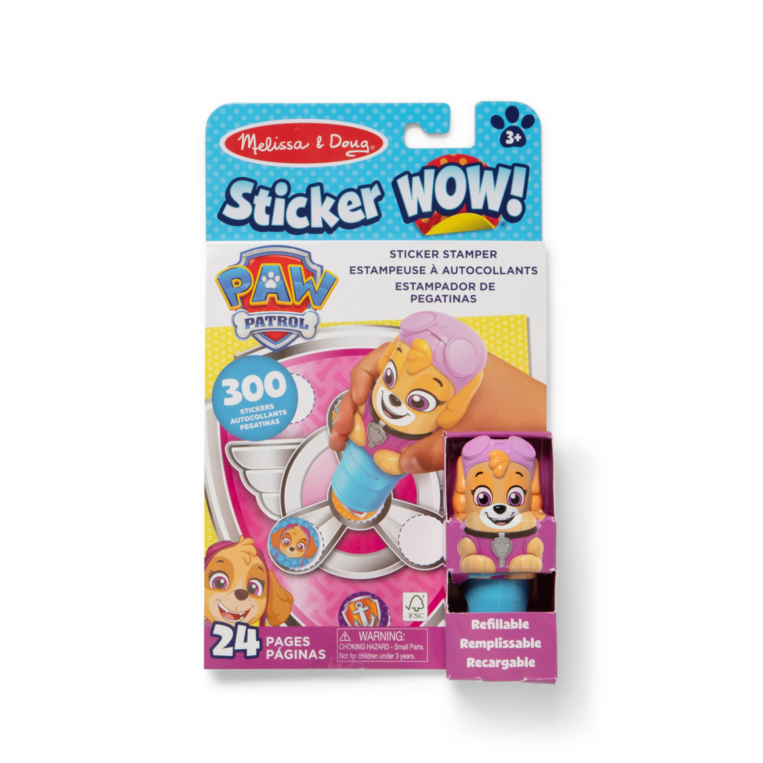 Melissa & Doug Sticker Wow!™ 24-Page Activity Pad and Sticker Stamper, 300 Stickers, Arts and C... | Amazon (US)